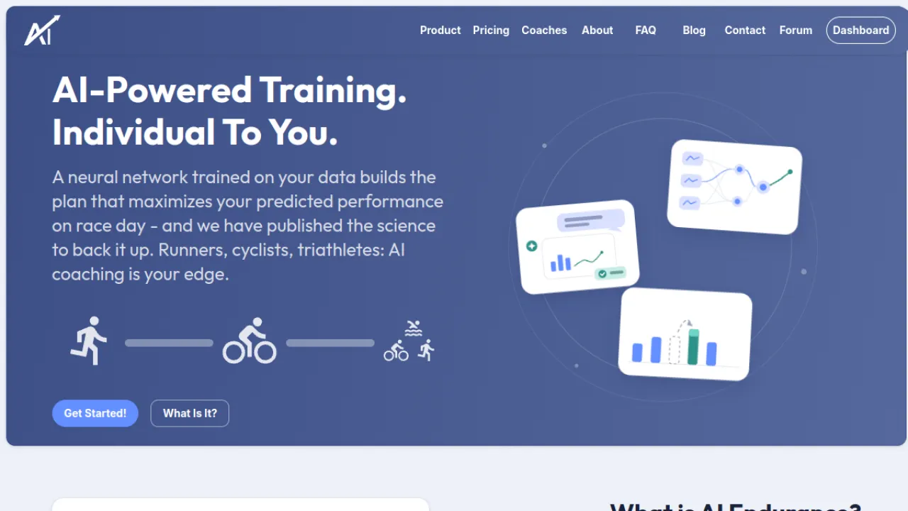 AI Endurance homepage hero