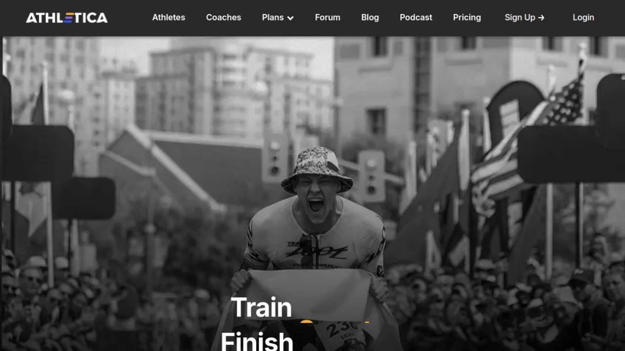 Athletica homepage hero