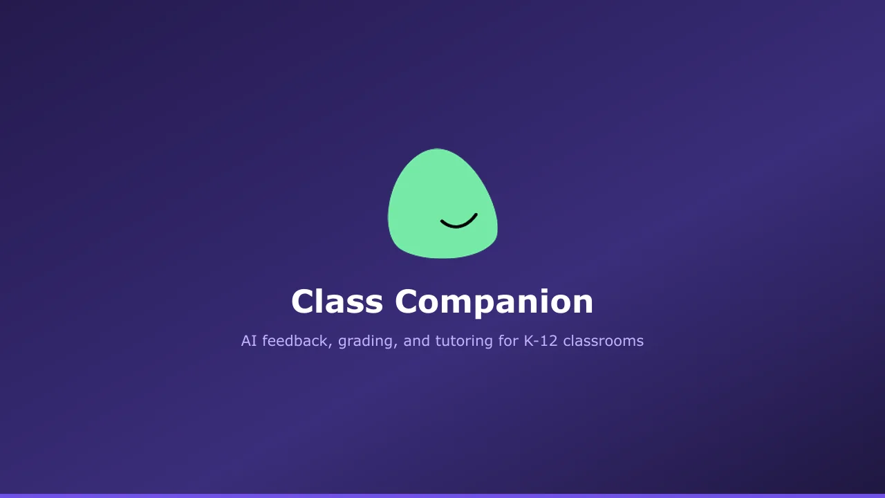 Class Companion homepage hero