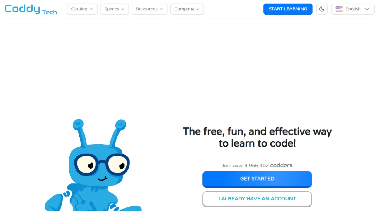 Coddy homepage hero