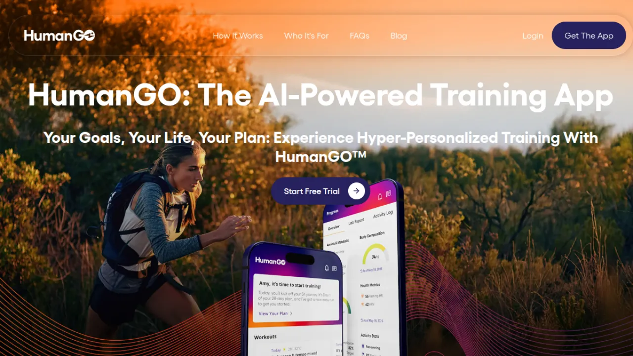 HumanGO homepage hero