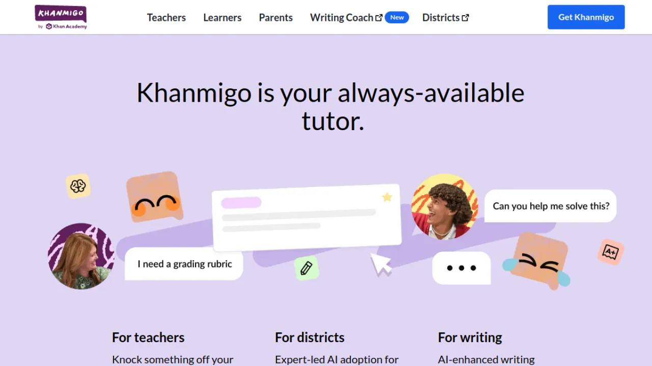 Khanmigo homepage hero