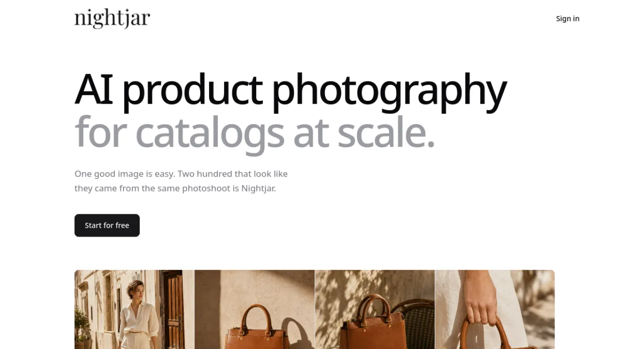 Nightjar homepage hero