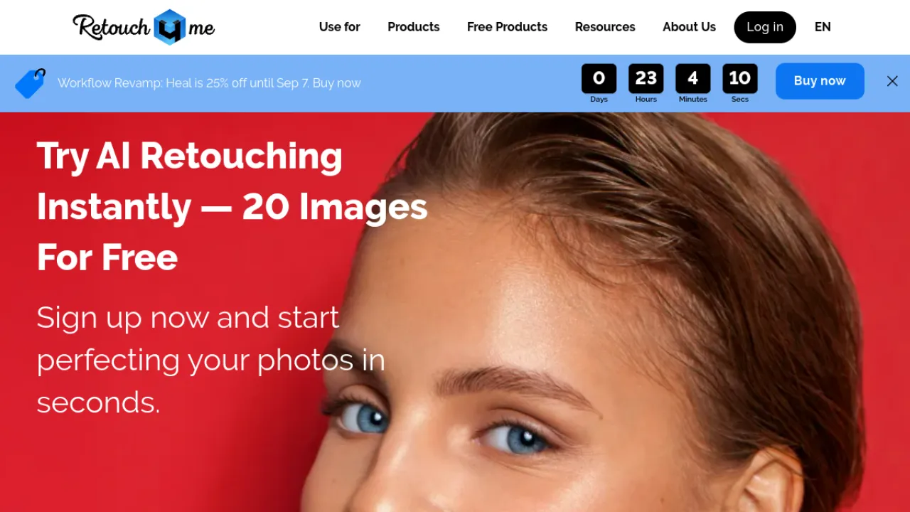 Retouch4me homepage hero