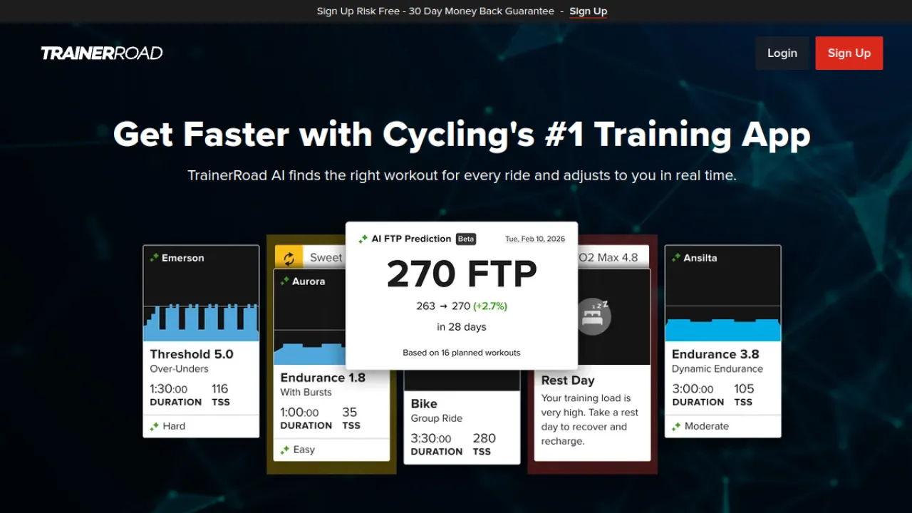 TrainerRoad homepage hero