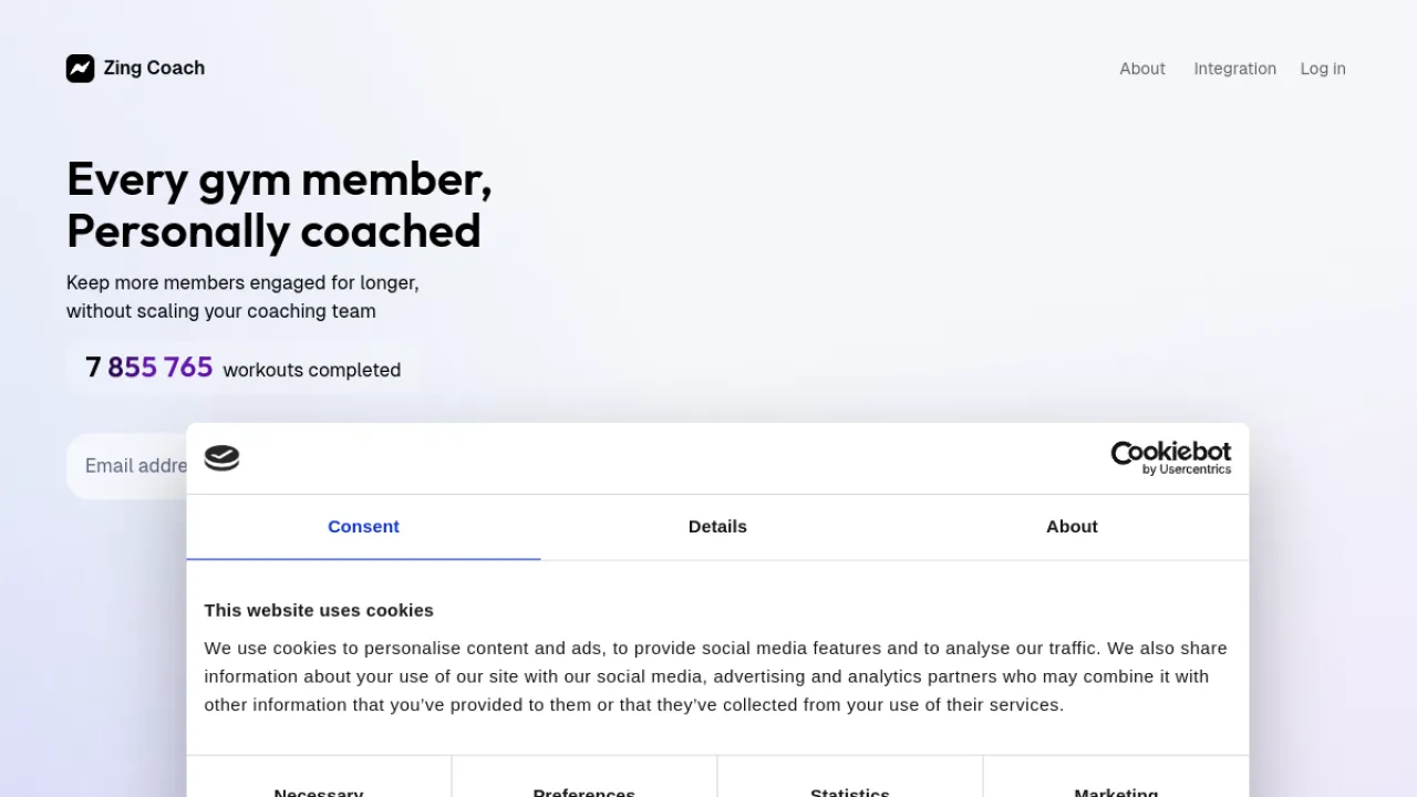 Zing Coach homepage hero